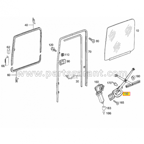 Window regulator Mercedes-Benz Actros