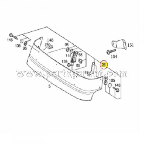 Mounting sunshade for Mercedes-Benz Actros