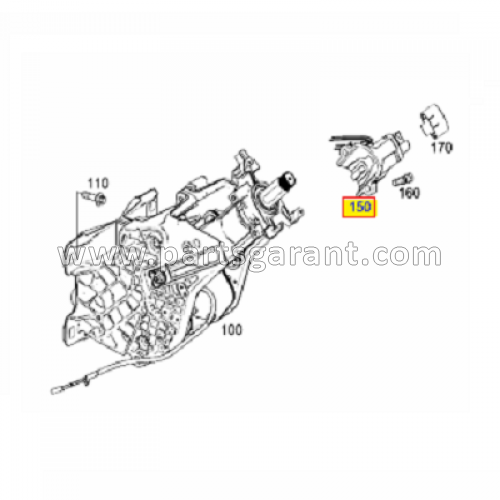 Mercedes-Benz Actros steering lock