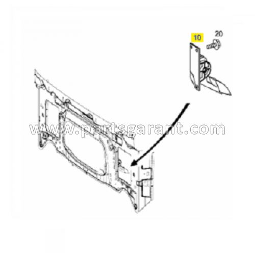 Mercedes-Benz Actros gas pedal