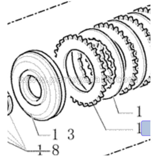 Friction disc New Holland LB110B