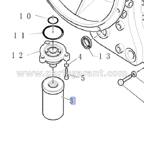 Oil filter New Holland LB110B