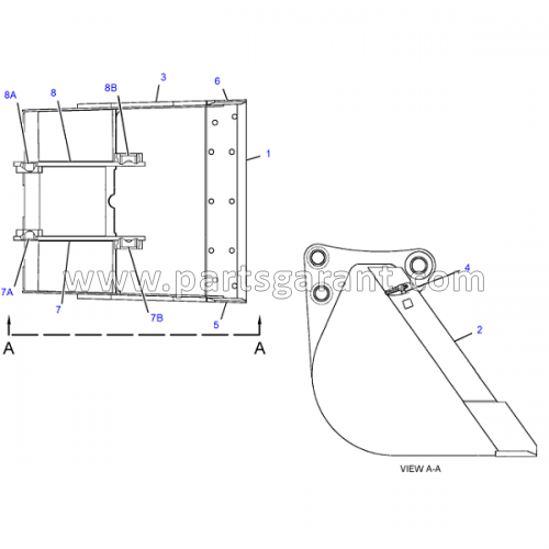 Bucket (762 mm) Caterpillar 434E