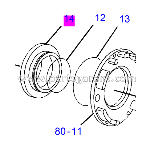 Caterpillar 432D Brake Piston