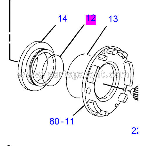 Rubber ring Caterpillar 432D