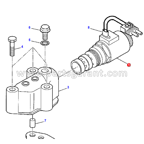 Electrical sensor (transmission) Komatsu WB93R2