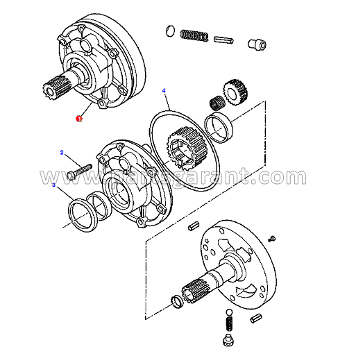 Komatsu WB93R2 transmission oil pump