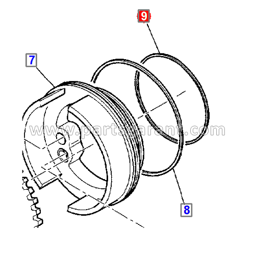 Brake O-ring small Komatsu WB93R2