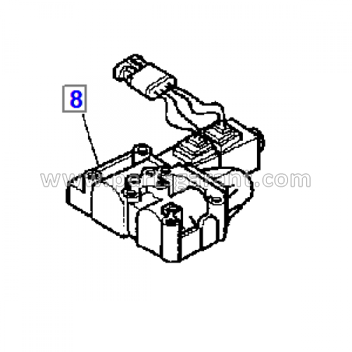 Komatsu WB93R2 transmission control valve