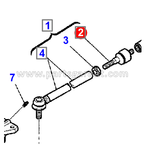 Tie rod joint Komatsu WB93R2