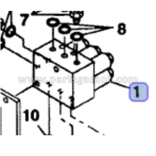 Case CX210 control valve