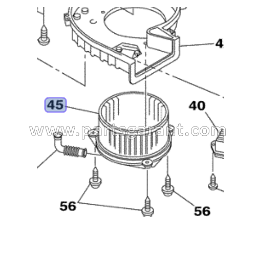 Interior fan Case CX210