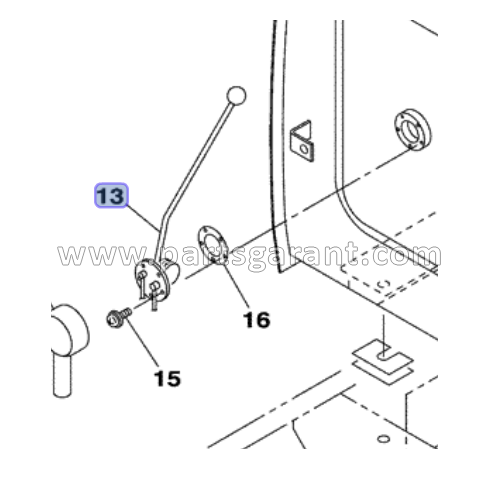 Case CX210 fuel level sensor