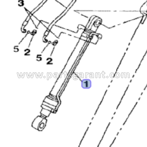 Bucket cylinder (6.4 m arm) Case CX210