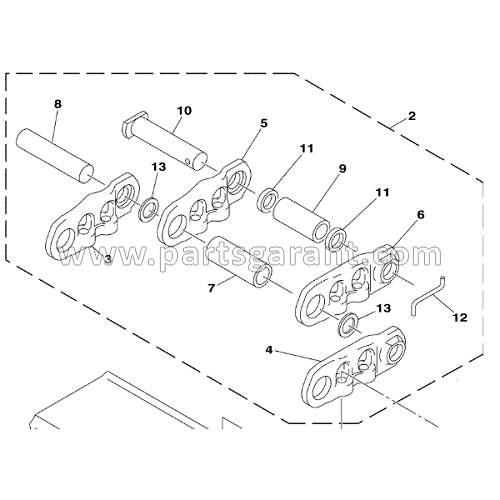 Chain assembly Case CX210