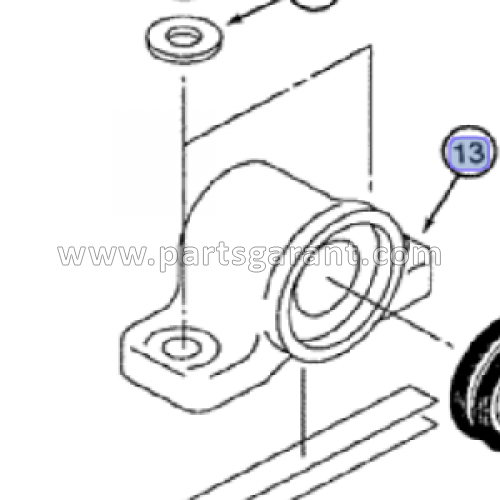 Case CX210 Top Roller Hub