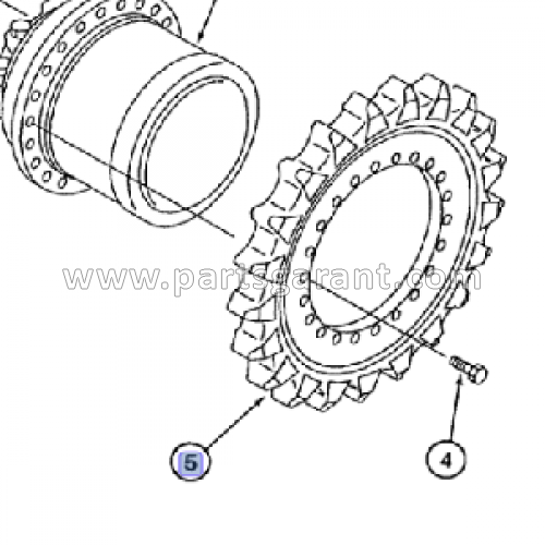 Case CX210 Gear