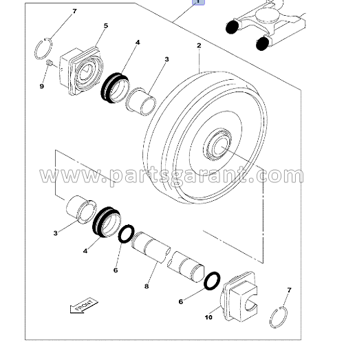 Roller assembly Case CX210