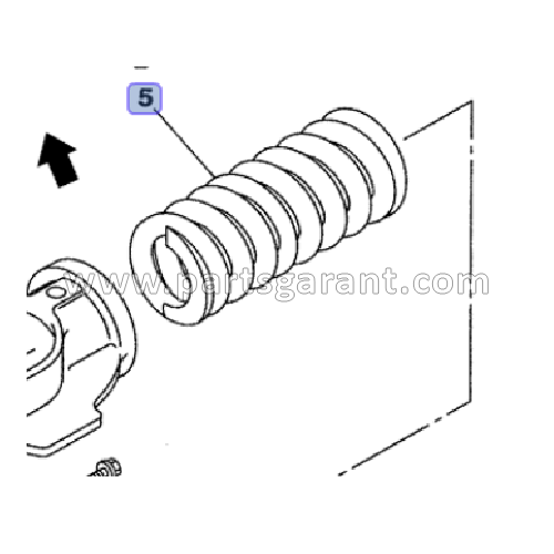 Case CX210 Track Tensioner Spring