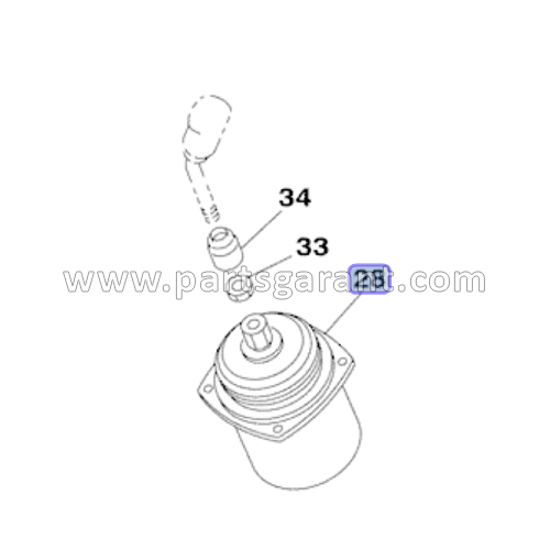 Case CX210 joystick valve