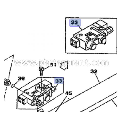 Case CX210 Arm Cylinder Valve