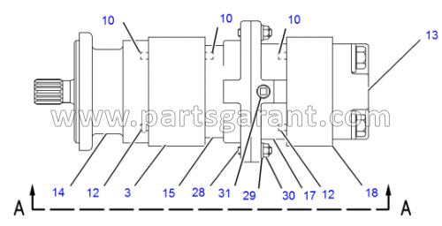 Hydraulic pump 7U4889