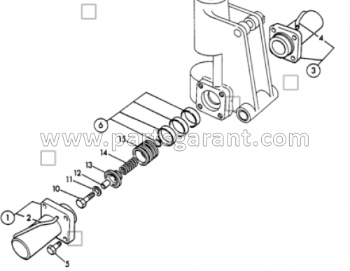 JCB 3CX swing cylinder