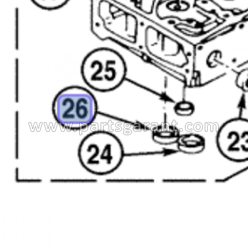 Valve seat (exhaust) Case CX210