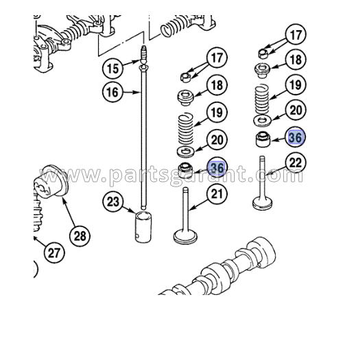 Case CX210 valve seal