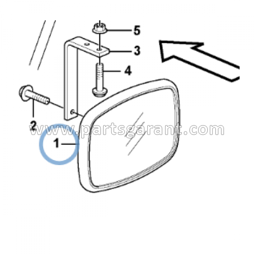 Internal rear view mirror Volvo BL61