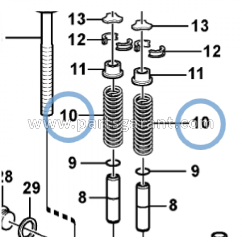 Valve spring Volvo BL61