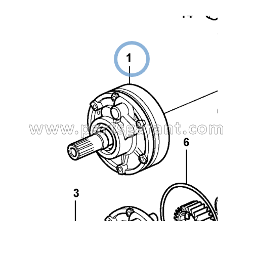 Volvo BL61 transmission oil pump