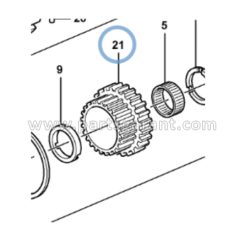 Gear (reverse movement) Volvo BL61