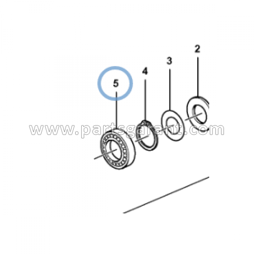 Volvo BL61 gear shift shaft bearing