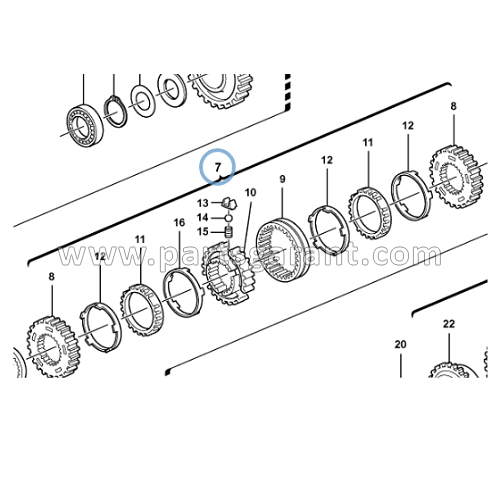 Volvo BL61 synchronizer kit