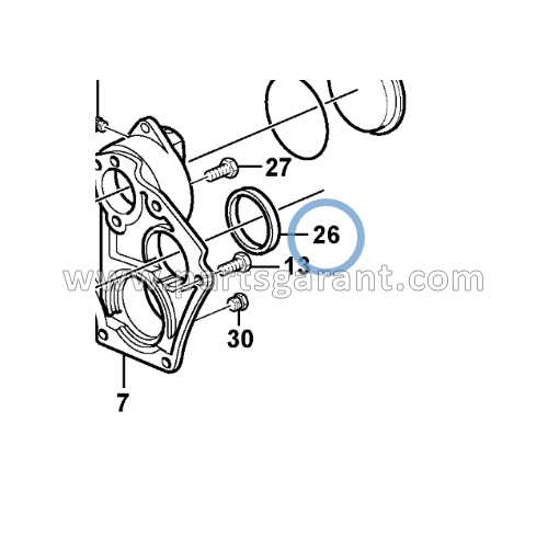 Rear transmission oil seal Volvo BL61