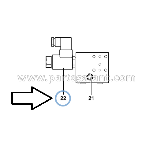 Volvo BL71 hydraulic pump valve solenoid