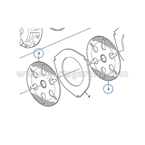 Friction brake disc Volvo BL61