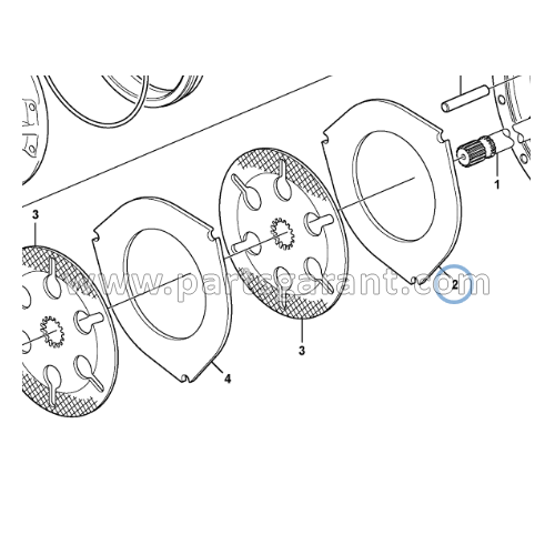 Brake plate 2 Volvo BL61