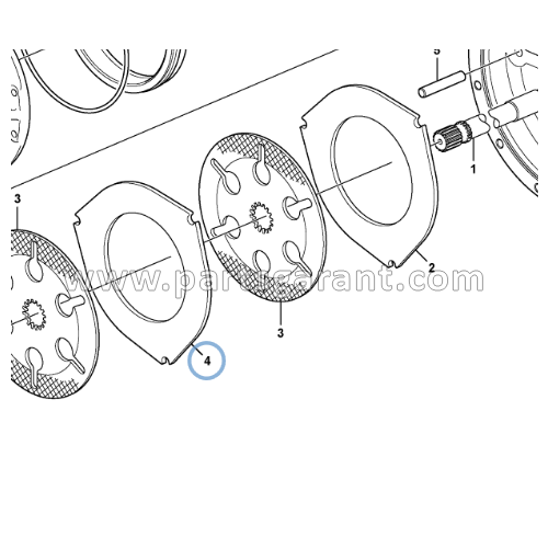 Brake plate 1 Volvo BL61