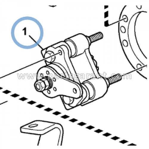 Volvo BL61 handbrake caliper