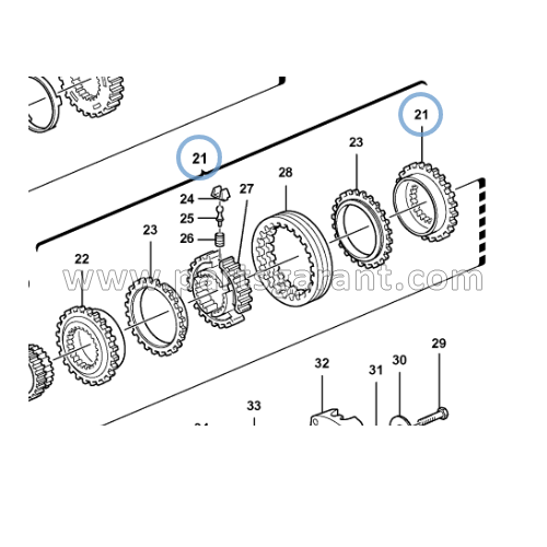 Volvo BL61 synchronizer kit