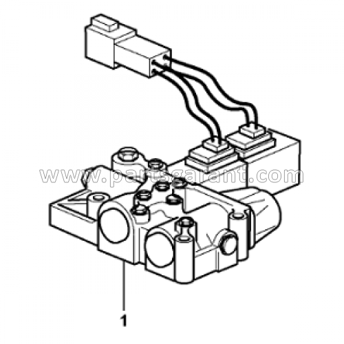 Volvo BL61 transmission control valve