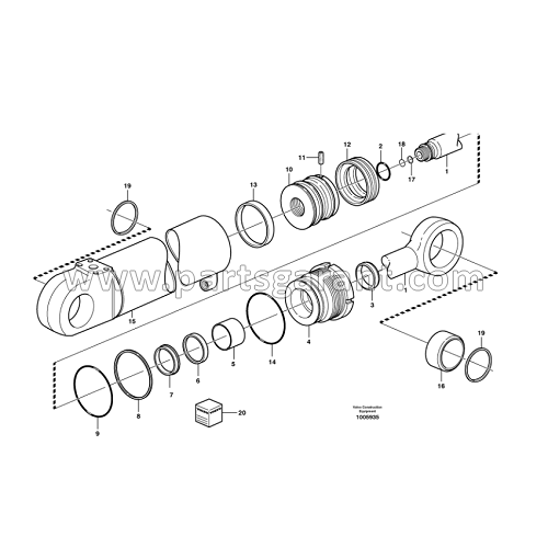 Volvo BL61 boom cylinder