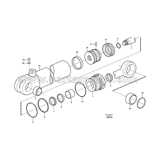 Volvo BL61 Handle Cylinder