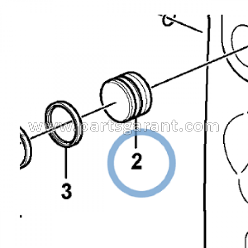 Volvo BL61 rear plate lock piston