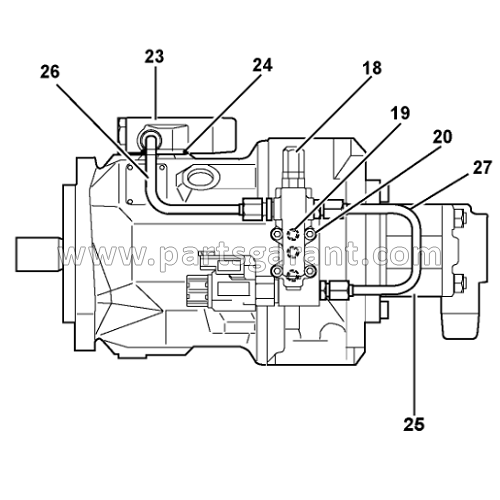 Volvo BL71 hydraulic pump