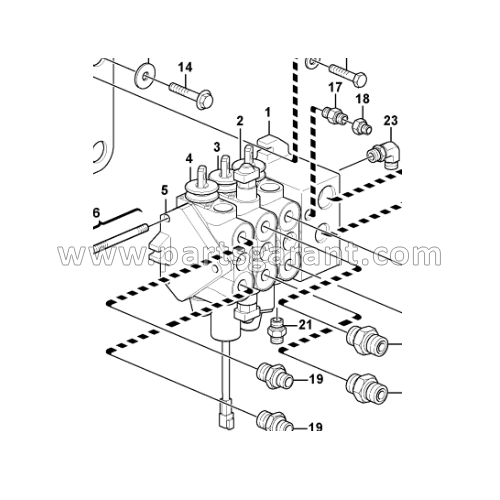 Volvo BL61 control valve