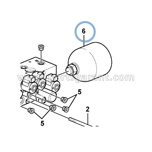 Hydraulic accumulator Volvo BL71