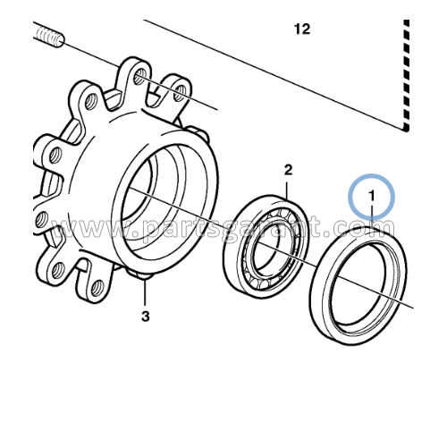 Volvo BL61 hub oil seal